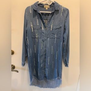 Cloth & Stone Chambray/Denim dress Size S